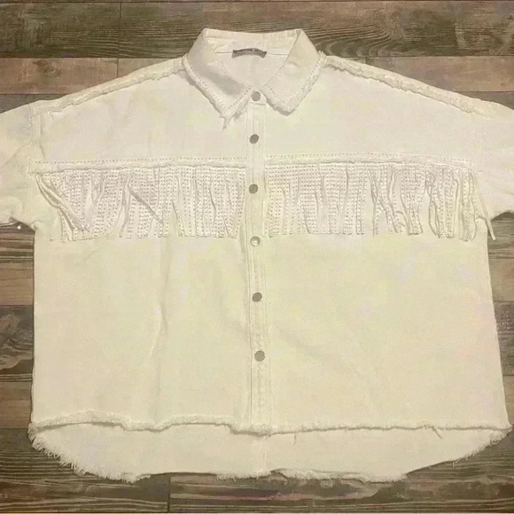 Women’s white Blue B Collection shirt/jacket XXXL - Picture 3 of 9